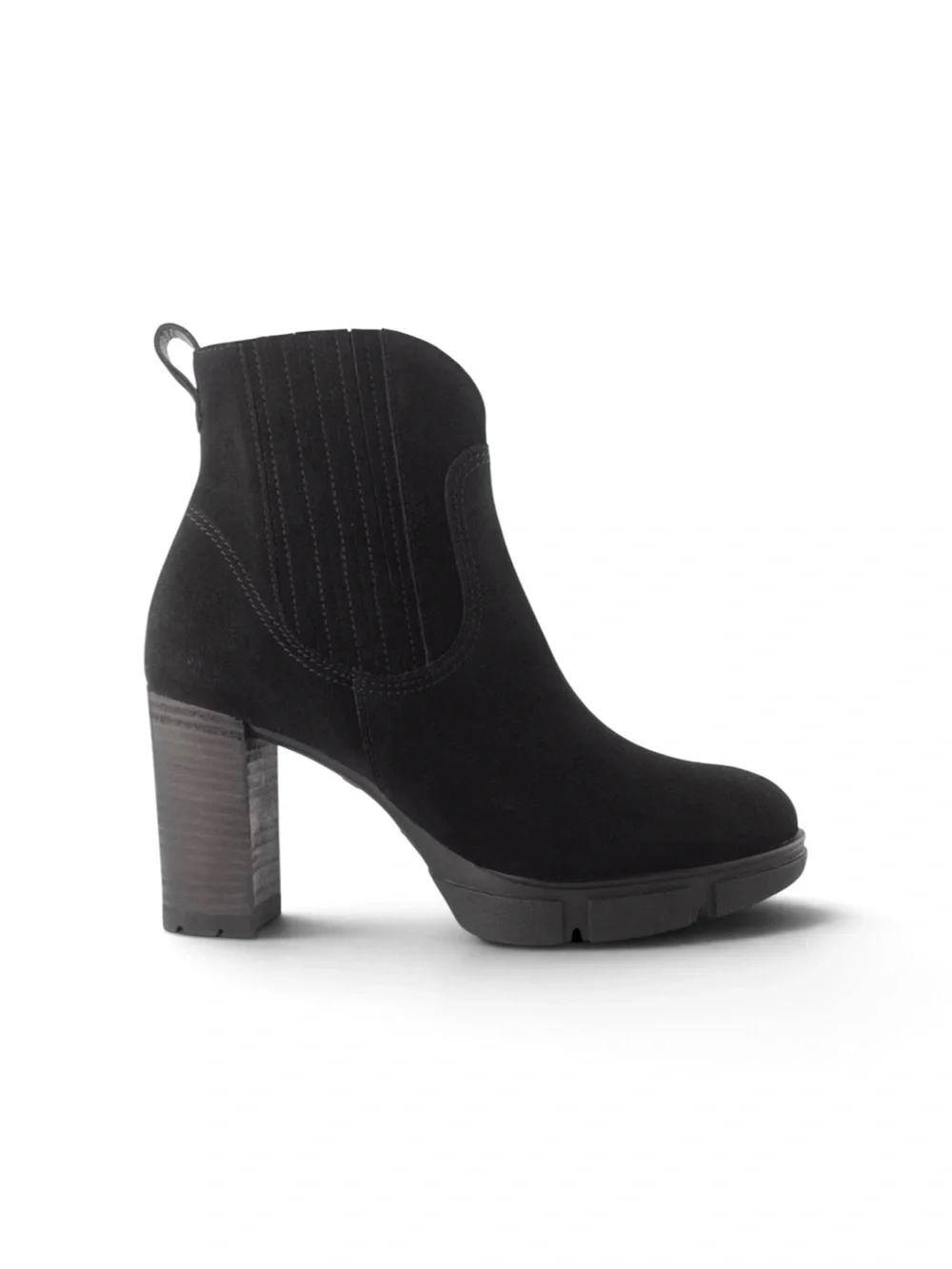 Paul Green Oakley Suede Ankle Boot in Black Size UK 5.5; US 8